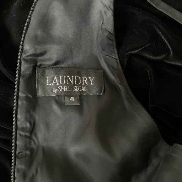 Laundry By Shelli Segal Womens Black Halter Evening Maxi Dress Size 4 Lined - Picture 6 of 7